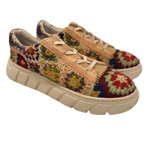 Free People Catch Me If You Can Crochet Sneakers Sz US W 10 EU 41 NEW!